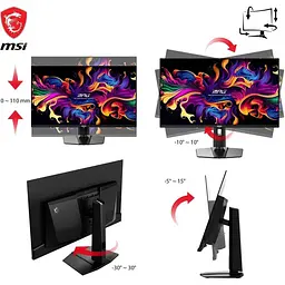 Монітор MSI MAG 321UPX QD-OLED (9S6-3DD39T-001) - мініатюра 6