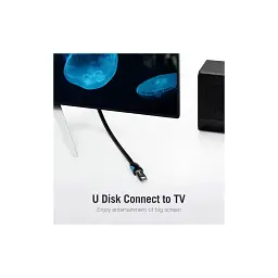 Дата кабель USB 3.0 AM/AF 2.0m flat black Vention (VAS-A13-B200) - мініатюра 5