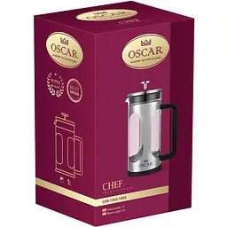 Френч-прес з нержавіючої сталі Oscar Chef 1 л сталевий (OSR-7303-1000) - мініатюра 5