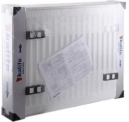 Радіатор сталевий панельний Kalite 22 низ/справа 500x600 (без INNER) 000022816, Білий - мініатюра 2