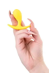 Анальна пробка ToDo Anal Plug Blob 5.5 см (жовтий) - мініатюра 15