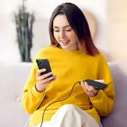 Батарея універсальна AWEI 10000mAh P20K, 12W, Black (6954284009744) - мініатюра 4