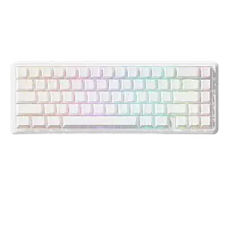 Клавіатура Attack Shark X65 HE Contours Side Printed RGB White (AS-X65-HEMS-CSP-WH)