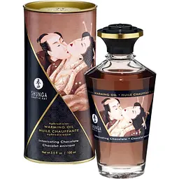 Зігрівальна масажна олія Shunga Aphrodisiac Warming Oil шоколад, 100 мл