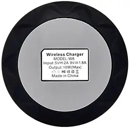 Бездротовий зарядний пристрій AWEI W6 Wireless charger Black - мініатюра 4