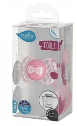 Силіконова симетрична пустушка Nuvita Air55 Cool Be Happy, 0+ міс., світло-рожевий (NV7065RQ) - мініатюра 3