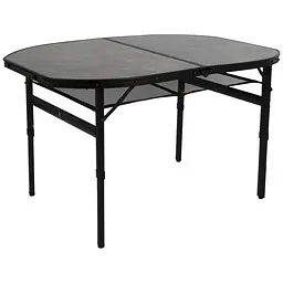 Складний стіл Bo-Camp Northgate Oval 120x80 cm Black/Grey (1404187), Сірий
