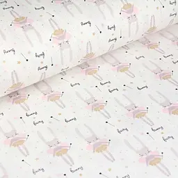 Дитяча постільна білизна в ліжечко FAIRY BUNNY CS3, рожевий (BunnyFairy_Rose_140) - мініатюра 11