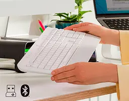 Клавіатура Logitech Signature K650 USB/Bluetooth White [920-010977] [79481] - мініатюра 5