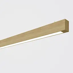 Дерев'яний лінійний світлодіодний світильник X-LED 100Вт (2020х100х78)