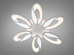 Стельова LED люстра з пультом, диммером та підсвічуванням, 80W - мініатюра 2