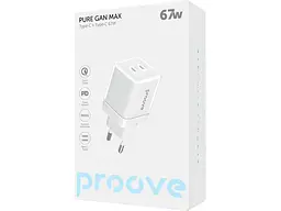 Мережевий зарядний пристрій Proove Pure 67 W GaN White (WCPU67022202) - мініатюра 2