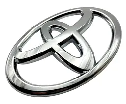Емблема решітки задня для Toyota Хром 120х80 мм Пластик на скотчі (Завод)