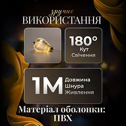 Гірлянда-штора Повітряна куля 3 метри 6 фігур, теплий білий GarlandoPro 6L3MBAL - мініатюра 3
