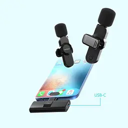 Мікрофонна радіосистема Earldom ET-MC8C USB-C Black [136108] - мініатюра 5