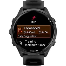 Смарт-годинник Garmin Forerunner 570 47mm Slate Gray Aluminum with Translucent Black/Black Band (010-02971-00) [138714] - мініатюра 7