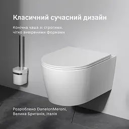 Унітаз підвісний AquaSpin AM.PM Func 49 см, із сидінням мікроліфт білий CFA1902SC - мініатюра 2