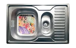 Кухонна мийка Romzha Petrika 1.5C Textura RO49670, Сірий - мініатюра 2