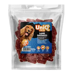 Ласощі для собак UniQ PETS Сосиски з баранини 500 г