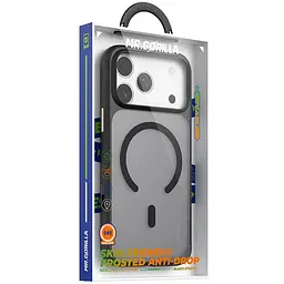 TPU+PC чохол Blueo Skin Friendly Frosted with MagSafe для Apple iPhone 17 Pro Max (6.9) Чорний / Black - мініатюра 3