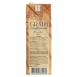 Вино Gratti Chardonnay біле сухе 1 л - мініатюра 4