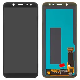 Дисплей для Samsung A600 Dual Galaxy A6 (2018), чорний, без рамки, High, (OLED)