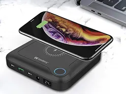 Зовнішній акумулятор для ноутбука Sandberg 24000 mAh 85W All-in1 Laptop з набором перехідників - мініатюра 2