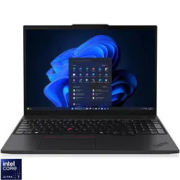 Ноутбук Lenovo ThinkPad T16 Gen 4 (Intel) Intel Core Ultra 7 255U до 5, 20 ГГц, 16 WUXGA IPS, 64 ГБ, 1 ТБ SSD, Intel, Windows 11 Pro