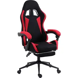 Геймерське крісло GT Racer чорне з червоним (X-2324 Fabric Black/Red) - мініатюра 8