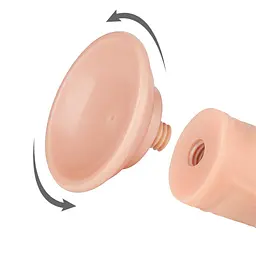 Фалоімітатор 8 Sliding Skin Dual Layer Dong LOVETOYS 66-LV317206 102666 - мініатюра 6