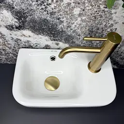 Умивальник VBI Cupi L підвісний 36x22 см white VBI-015627 - мініатюра 3
