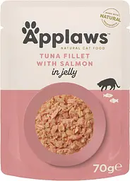 Вологий корм для котів Applaws Tuna Fillet with Salmon in Broth 70g