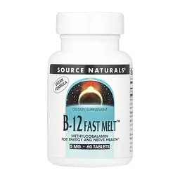Вітамін B12 Source Naturals 5 мг (Vitamin B-12) - 60 таблеток