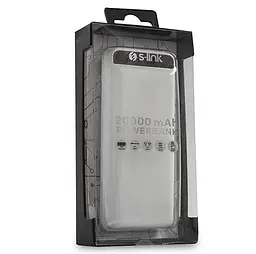 Універсальна зарядна батарея S-link IP-G21 20000Mah Power Bank з ліхтариком (Білий) - мініатюра 6