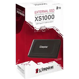 Накопичувач SSD Kingston SSD 2ТB Portable SXS1000 USB 3.2 Gen 2 Black (SXS1000/2000G) - мініатюра 3