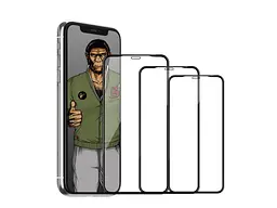 Скло Blueo Full 3D Stealth Series for iPhone 11 Pro Max/XS Max Front Black - мініатюра 4