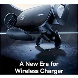  Автотримач із бездротовою зарядкою Baseus LightChaser Series Triple-Coil Wireless Charging Electric Car Mount Cluster Black - мініатюра 6