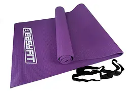 Килимок для йоги та фітнесу EasyFit ПВХ (PVC) Фіолетовий (EF-1918-V)
