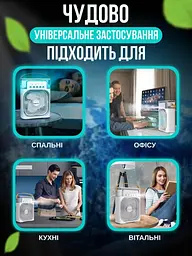 Портативний мінікондиціонер із підсвіткою — Mini Air Conditioner - мініатюра 5