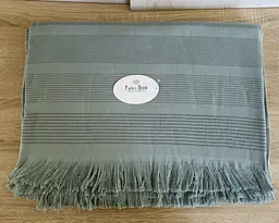 Простирадло махрове Parisa Home Pike 150х200 щільність 400 г/м2 м'ята - мініатюра 3