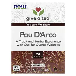 Чай з Кори Мурашиного Дерева без кофеїну Pau D'Arco Tea - 24 пакетика