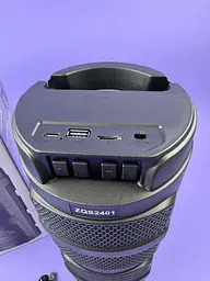 Портативна Bluetooth-колонка ZQS2401 з RGB-підсвіткою та функцією TWS, потужність 10 Вт (2х4"), живлення від акумулятора 1500 мА·г - мініатюра 2