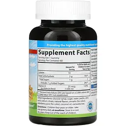 Вітамін D3 дитячий  Carlson Kid's Vitamin D3 Gummies 1000 МО смак фруктів 60 вегетаріанських жувальних цукерок - мініатюра 2