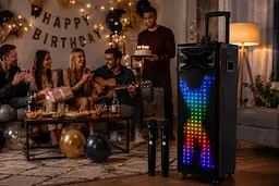 Портативна колонка T8 / Акустична колонка UKC T8 Pro / Bluetooth, FM, Karaoke акустична система - мініатюра 2