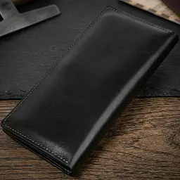 Вертикальний гаманець унісекс на магніті Grande Pelle 11212 чорний - мініатюра 3