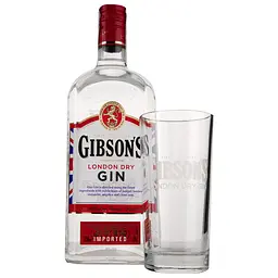 Набір: Джин Gibson's London Dry, 37,5%, 0,7 л + келих - мініатюра 3