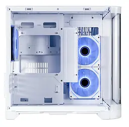 Корпус 1stPlayer UV5, White, без БЖ, Mini Tower, Micro ATX / Mini ITX, 2xUSB 3.0, макс. CPU - 157 мм / VGA - 330 мм, 3x120 мм ARGB, бічна та передня панель із загартованого скла (UV5-WH-2FC7R-W-1FC7-W) - мініатюра 6