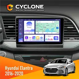 Штатна магнітола Hyundai Elantra 2016-2020 CAN Cyclone C9-011 4x64, DSP Cyclone (НФ-00007001)