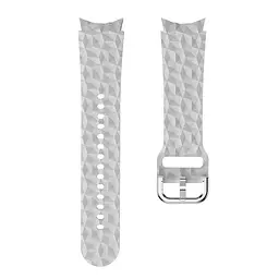 Браслет Diamond Samsung Galaxy Watch 6 Classic 43mm 6 Classic 47mm - сірий ширина кріплення 20мм силікон Watchbands (W28-4WB12723352) - мініатюра 3
