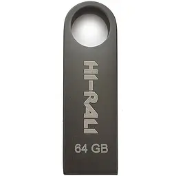 Флеш накопичувач USB 64Gb Hi-Rali Shuttle чорний USB 2.0 (HI-64GBSHBK)